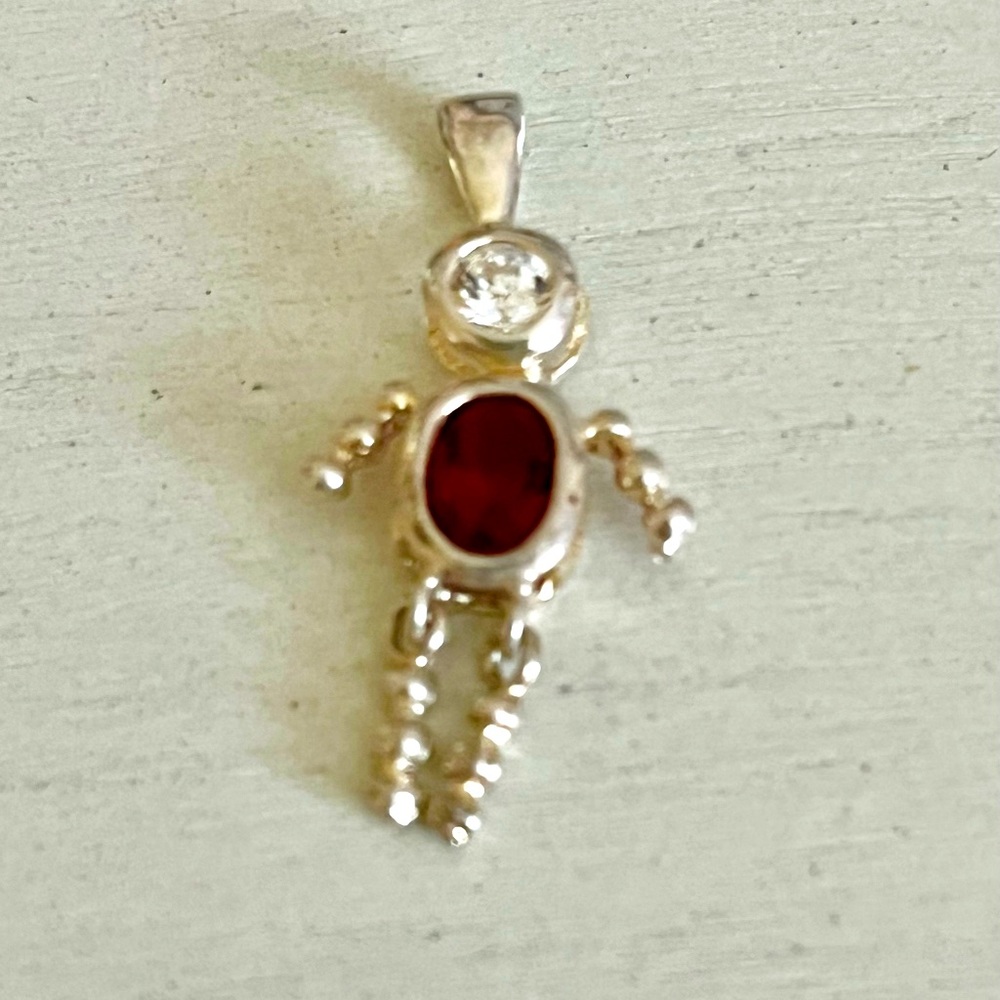 Cute Sterling January Boy Charm